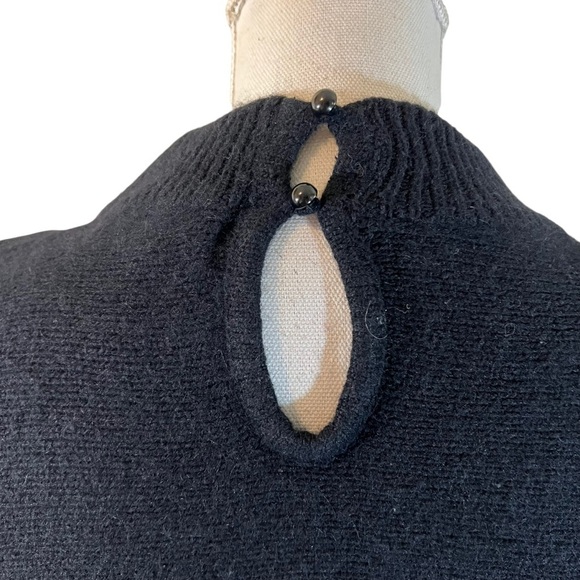 Work in Progress Vintage 80s Sweater Medium Sequins Beaded Embellished Lace Knit - Picture 6 of 11